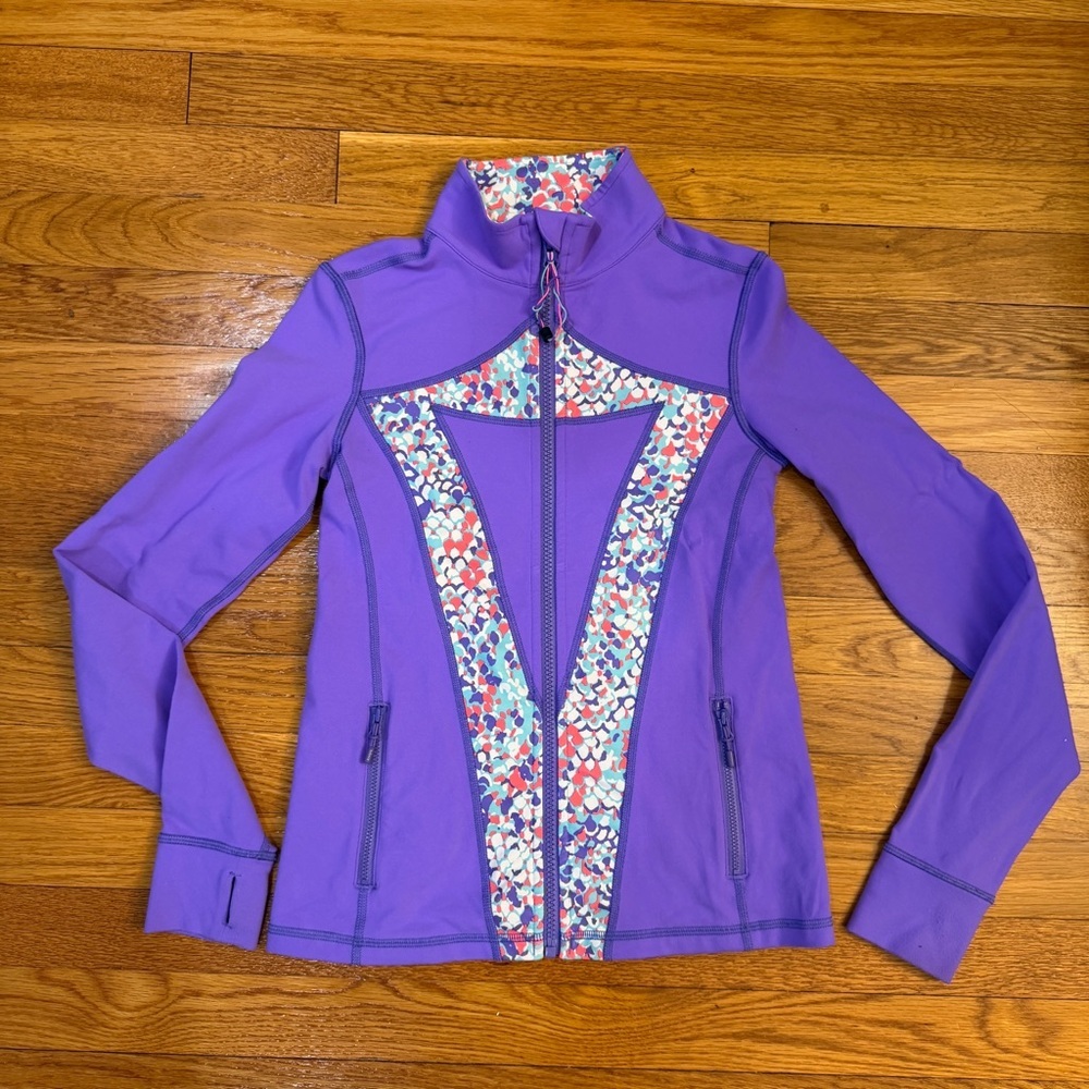 Ivivva (Lululemon) Fitted Activewear Define Style Jacket Purple/multi - Size 12